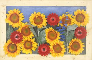 Amapolas y girasoles