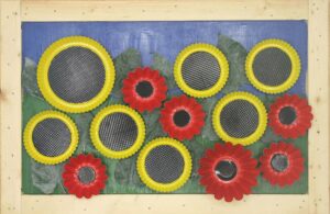 Girasoles y amapolas