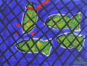 Atunes en la red de pesca