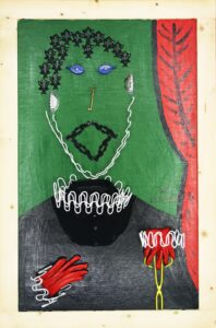 Caballero con cuello blanco