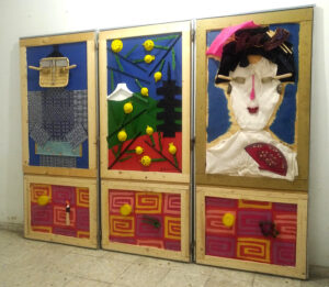 Biombo atardecer japonés